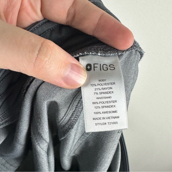 Figs Gray Teal Livingston Basic Scrub Nurse Medical Pants Size Small - Picture 5 of 6